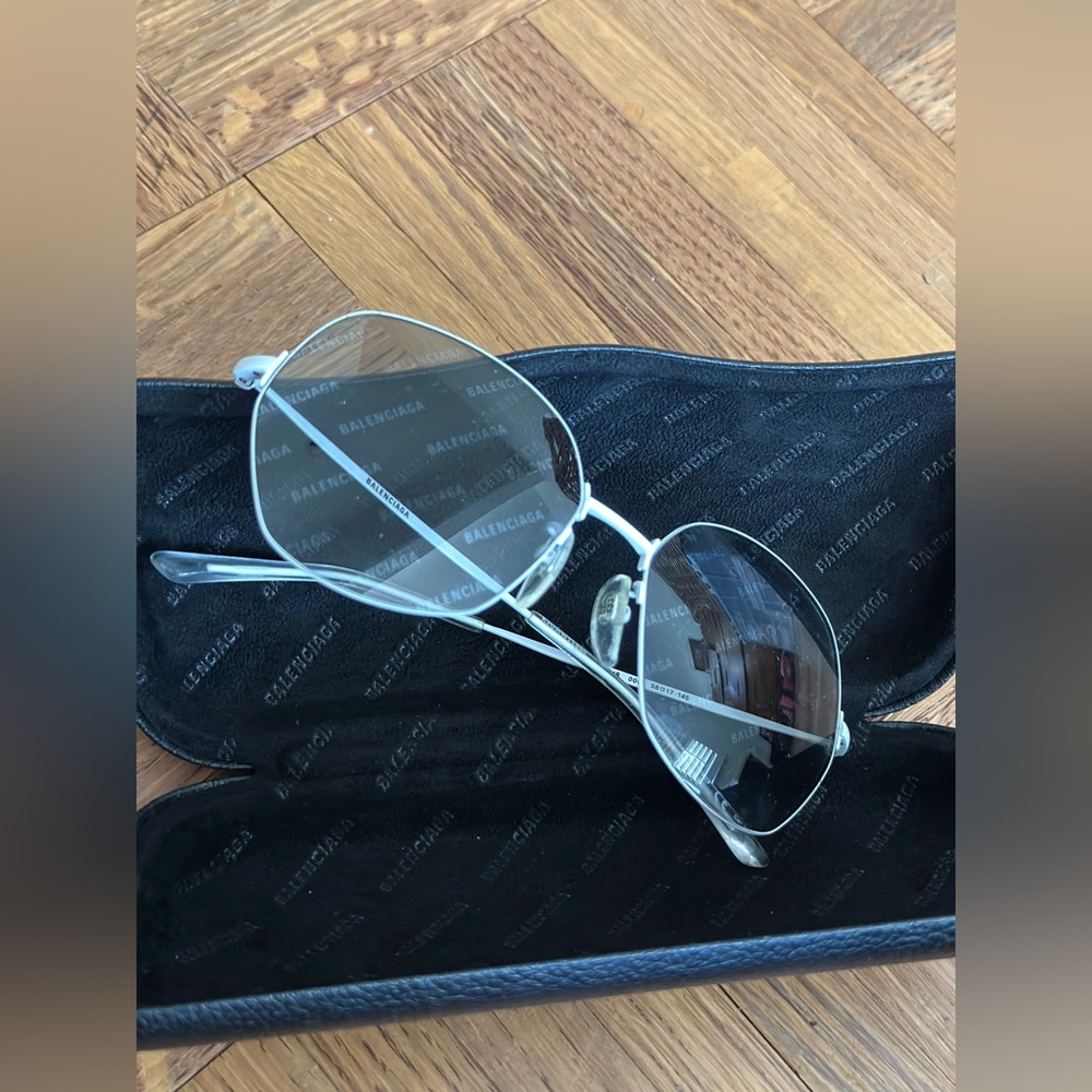 Balenciaga white  Frame Sunglasses